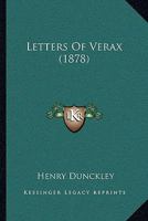 Letters of Verax 1437096743 Book Cover