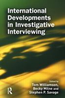 International Developments in Investigative Interviewing 113887857X Book Cover