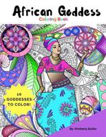 African Goddess Coloring Book: For Adults and Children 1544036000 Book Cover