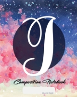 Composition Notebook: College Ruled Initial J Personalized Back to School Composition Book for Teachers, Students, Kids and Teens with Monogramm 120 Pages, 60 Sheets 8 x 10 inches 1702373266 Book Cover