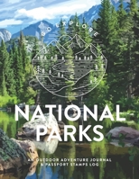 National Parks: An Outdoor Adventure Journal & Passport Stamps Log (Large), Rocky Mountain 1672325706 Book Cover