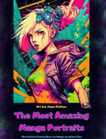 The Most Amazing Manga Portraits - The Perfect Coloring Book for Manga and Anime Fans: A Journey through the Wonderful Worlds of Japan´s Best Manga an B0CM7LSN5W Book Cover