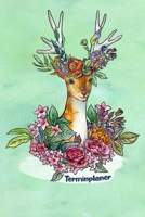 Terminplaner: für Rehliebhaber | 6 x 9 Zoll, ca. A5 | 1 Jahr | 53 Wochen, 1 Woche 2 Seiten I Ohne festes Datum | 120 Seiten | Rehmotiv | Terminplaner für Schule und Arbeit (German Edition) 1698439644 Book Cover