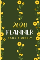 2020 Planner Daily and Weekly: Daily Planner Book 2020: Jan 1, 2020 To December 31, 2020 Daily and Weekly Organizer With Yellow Floral Cover 1657646432 Book Cover