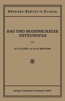 Bau Und Bodenschatze Osteuropas: Eine Einfuhrung 3663156435 Book Cover