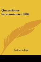 Quaestiones Strabonianae 1437491464 Book Cover