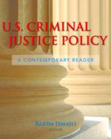 U.S. Criminal Justice Policy: A Contemporary Reader 0763741299 Book Cover