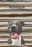Notebook: Realistic Pitbull Blank Lined Journal To Write In For Notes, Ideas, Diary, To-Do Lists, Notepad - Pitbull Gifts For Pitbull Owner And Pitbull Lovers - Best Gifts For Women, Men, Teen & Kids 1650556152 Book Cover