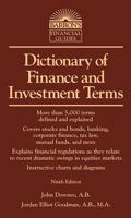 Dictionary of Finance and Investment Terms 0812025229 Book Cover