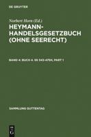 Hgb Handelsgesetzbuch: Band 4: Viertes Buch. 343-475H 3899490827 Book Cover