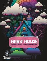 Fantasy House Coloring Book: A large print coloring book of fantastical fairy and fantasy houses B0BW2LXPY6 Book Cover