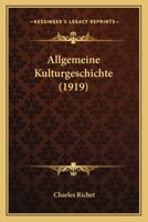 Allgemeine Kulturgeschichte 1167610946 Book Cover