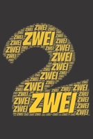 Zahl Zwei: Notizblock Notizbuch DIN A5, 120 Seiten Gepunket, dotted, punktkariert, dot grid Notizen, Termine, Planer, Tagebuch, Organisation Wortwolke Geschenk 1695392213 Book Cover