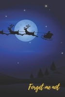 Forget Me Not: Reindeer and Santa in the Christmas night.Internet Password Logbook with alphabetical tabs.Personal Address of websites, usernames, passwords notebook/Journal/Organizer/Keeper.Large pri 1712079492 Book Cover