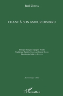 Chant à son amour disparu (Accent Tonique - Poésie) (French Edition) 2343063346 Book Cover