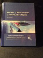 METHOD OF MEASUREMENT OF CONSTRUCTION WORKS 1896606091 Book Cover