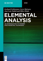 Elemental Analysis: An Introduction to Modern Spectrometric Techniques 3110501074 Book Cover