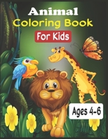 Animal Coloring Book For Kids Ages 4-6: 30 cute unicorn, llama, sloth, cat and others animals to color B08B32KBSF Book Cover