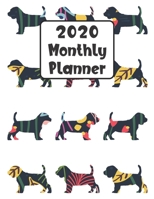 2020 Monthly Planner: Beagle Dog 12 Month Planner Calendar Organizer Agenda with Habit Tracker, Notes, Address, Password, & Dot Grid Pages 1692478184 Book Cover