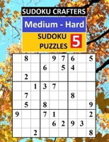 Medium - Hard SUDOKU PUZZLES 5 1082780642 Book Cover