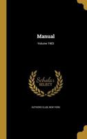 Manual; Volume 1903 1172327149 Book Cover