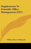Supplements To Scientific Office Management 1120865778 Book Cover
