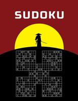 Large Print Sudoku - Samurai: Easy To Read 500 Hard Puzzles Overlapping Into 100 Samurai Style Puzzle Book With Solutions Ideal For Visually Impaired, Seniors, Grandparents 1078315884 Book Cover