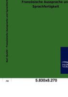 Franz Sische Aussprache Und Sprachfertigkeit 1168447925 Book Cover