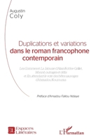 Duplications et variations dans le roman francophone contemporain (Espaces Littéraires) (French Edition) 2343051526 Book Cover