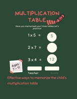 Multiplication Table: TAR > The simplest and most beautiful methods for teaching your child > Your child mastered the multiplication table within two ... Grades 3-5 . math Drills. Digits 1-12 B089CSJD4R Book Cover