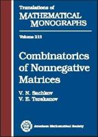 Combinatorics of Nonnegative Matrices (Translations of Mathematical Monographs) 082182788X Book Cover