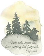 Take only memories, leave nothing but footprints. Chief Seattle Camping Memories Journal: Letter size (8.5 x 11) lined and drawing travel notebook 1092691103 Book Cover