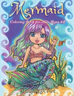 Mermaid Coloring Book for Kids Age 4-8: Cute, Adorable Mermaids Perfecty for Girls (Danielle P. Art Coloring Books) 1688408096 Book Cover