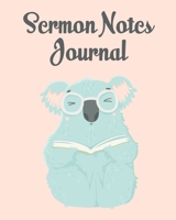 Sermon Notes Journal: An Inspirational Worship Notebook 1705852998 Book Cover