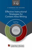 Effective Instructional Strategies for Content Area Writing 1935300962 Book Cover