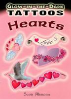 Glow-in-the-Dark Tattoos Hearts 0486468437 Book Cover