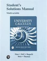 Student Solutions Manual Multivariable for University Calculus, Early Transcendentals 0135166632 Book Cover