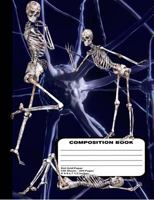 Skeleton Science Lab Dot Grid Composition Notebook 200 7.44" x 9.69" Pages 1974402789 Book Cover