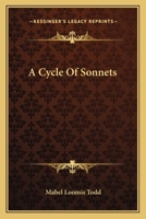 A Cycle Of Sonnets 1163586668 Book Cover