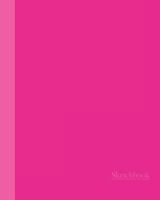 Sketchbook: Two Tone Hot Pink 8x10 - BLANK JOURNAL WITH NO LINES - Journal notebook with unlined pages for drawing and writing on blank paper (Two Tone Notebooks - Blank Journals 8x10) 1796373230 Book Cover