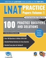 LNAT Practice Papers Volume One: 2 Full Mock Papers, 100 Questions in the style of the LNAT, Detailed Worked Solutions, Law National Aptitude Test, UniAdmissions 1912557312 Book Cover