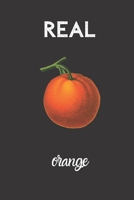 real orange: small lined Orange Notebook / Travel Journal to write in (6'' x 9'') 120 pages 1695464192 Book Cover