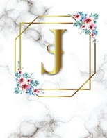 J: 2020-2025 Monthly Planner Initial Monogram Letter J Marble & Gold Floral 6 Year Planner, 72 Months Calendar, Six Year Appointment Schedule Organizer, Personal Agenda Academic Daily, Weekly Inspirat 167728658X Book Cover