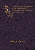 A Therapeutical Arrangement of the Materia Medica 046976788X Book Cover
