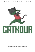 Parkour with cat "Catkour“ Monthly Planner: Monthly Calendar (Daily planner with notes) for Athletes and fitness enthusiasts 1657723186 Book Cover