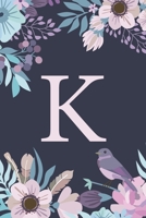 K: Monogrammed Undated Daily Planner For 100 Days - Includes To Do Lists, Appointments & Times Section, Gratitude And Health Section, Meal And Water Tracker 1655027301 Book Cover