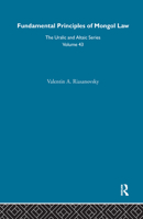 Fundamental Principles of Mongol Law 070070843X Book Cover