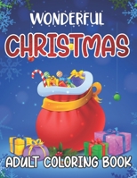 Wonderful Christmas Adult Coloring Book: Coloring Book for Adult Festive and Beautiful Christmas Scenes B08HJ5DKPV Book Cover