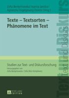 Texte - Textsorten - Phaenomene Im Text 3631646151 Book Cover