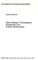 Ueber Dialoge, Protologische Kategorien Und Andere Seltenheiten 3631465831 Book Cover